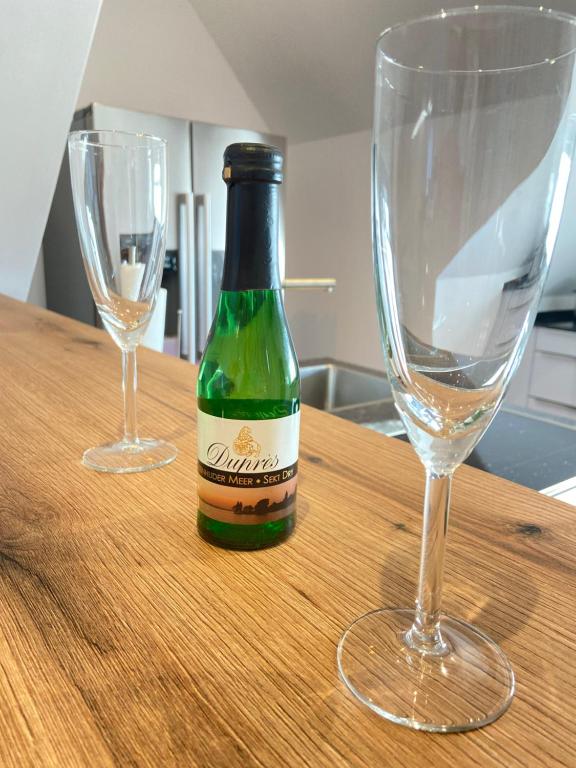 Sekt zur Begrüßung am Steinhuder Meer