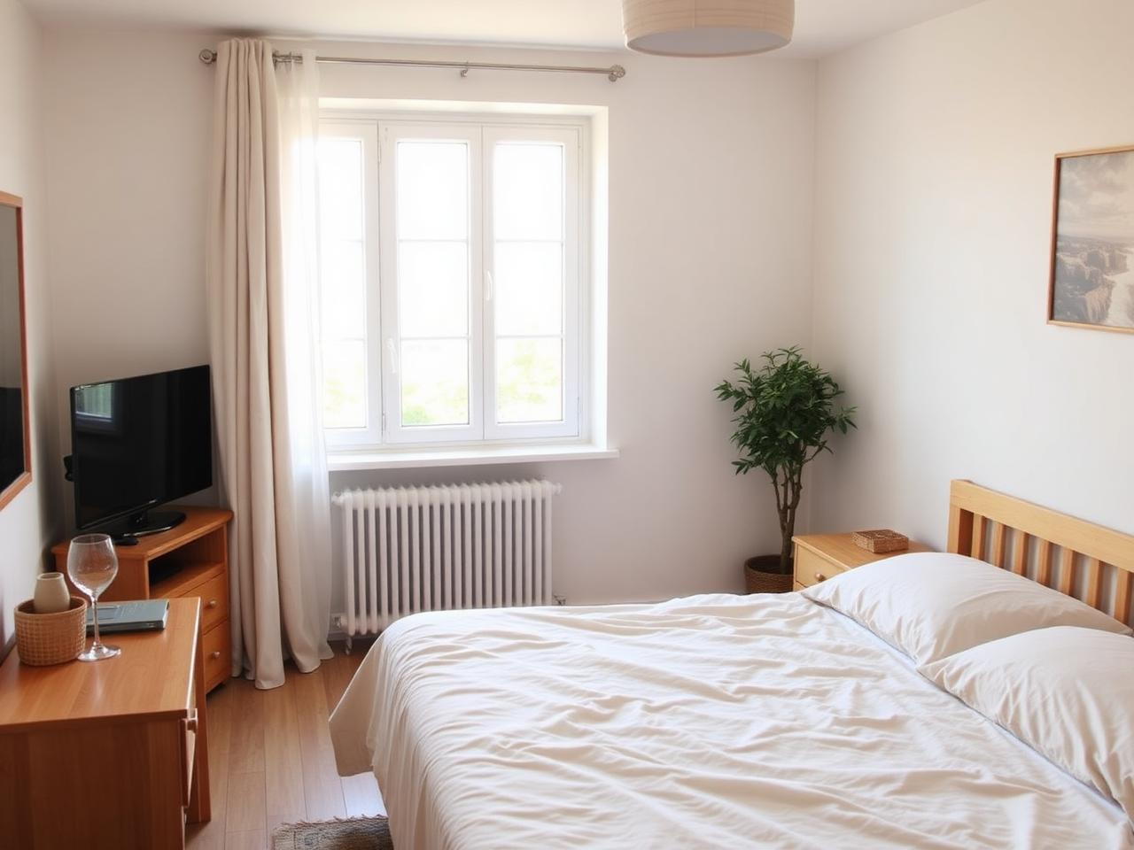 Helles Schlafzimmer der Meerzeit