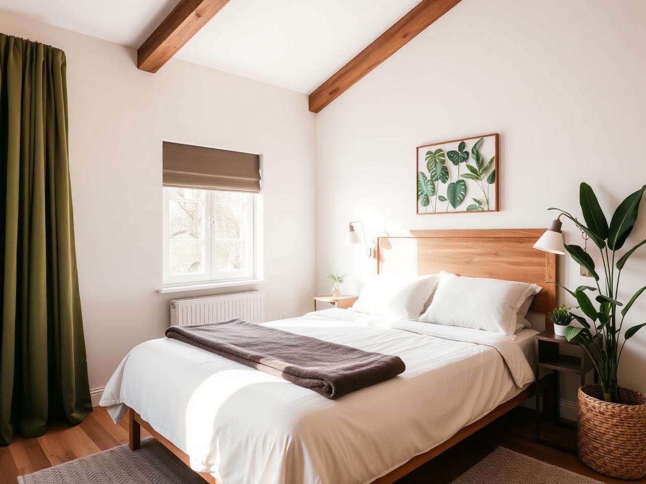 Schlafzimmer mit Doppelbett